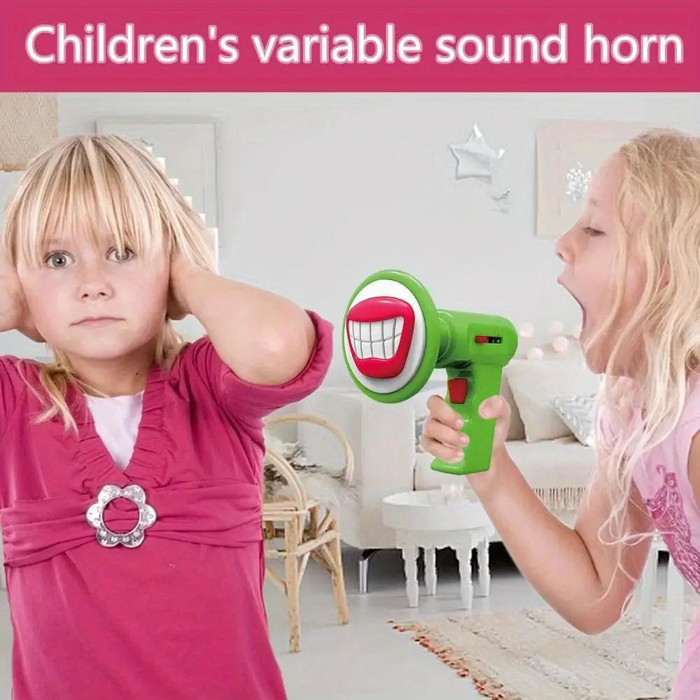 Mini Kids Voice Changer Toy  Handheld Megaphone With 6 Fun Sound Effects For Cosplay Pranks And Pla 4