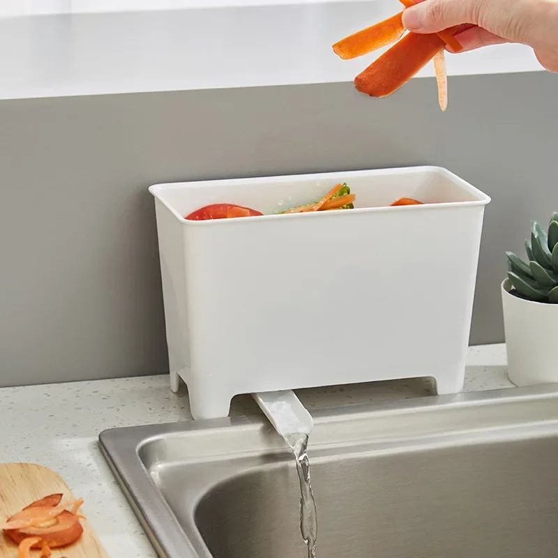 Kitchen Waste Bin With Filter  SinkSide Food Residue And Soup Strainer Recycling Container 1