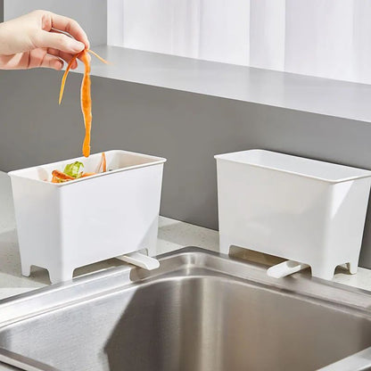 Kitchen Waste Bin With Filter  SinkSide Food Residue And Soup Strainer Recycling Container 6