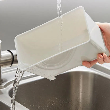 Kitchen Waste Bin With Filter  SinkSide Food Residue And Soup Strainer Recycling Container 7