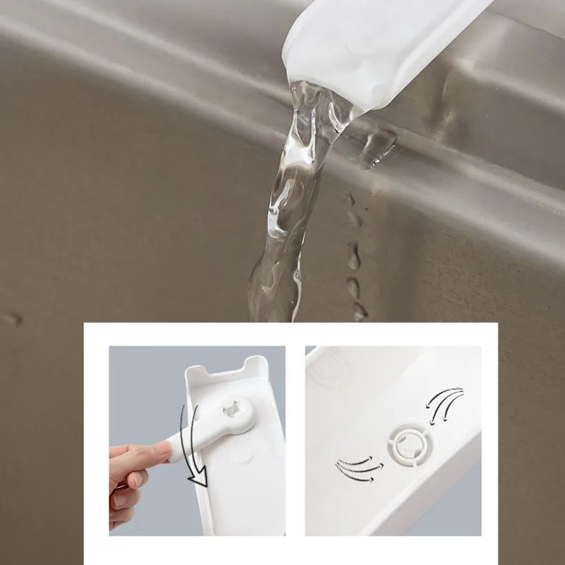 Kitchen Waste Bin With Filter  SinkSide Food Residue And Soup Strainer Recycling Container 8