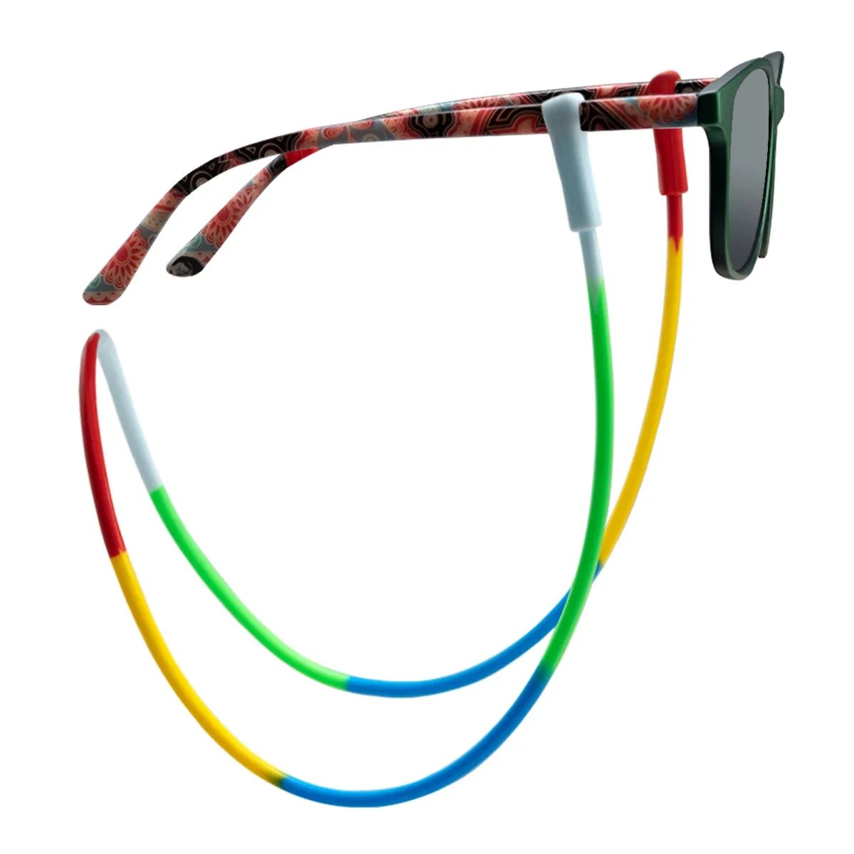 Silicone Eyeglass Retainer Strap – Flexible Anti-Slip Glasses Holder Cord for Sports and Daily Wear (Assorted Colors)