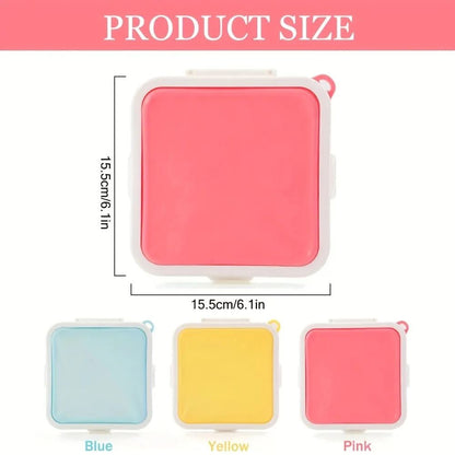 Silicone Sandwich Storage Box  Reusable Heated Container For Snacks Fruit Salad And Lunch OntheGo 5