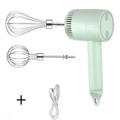 Electric Portable Food Processor Set  Hand Mixer Milk Frother Egg Beater And Baking Tool For Easy K 7