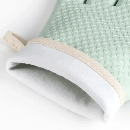 Thickened Silicone Heat Resistant Gloves  AntiScald AntiSlip Oven Mitts For Baking Microwave And BB 4