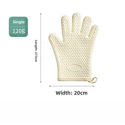 Thickened Silicone Heat Resistant Gloves  AntiScald AntiSlip Oven Mitts For Baking Microwave And BB 8