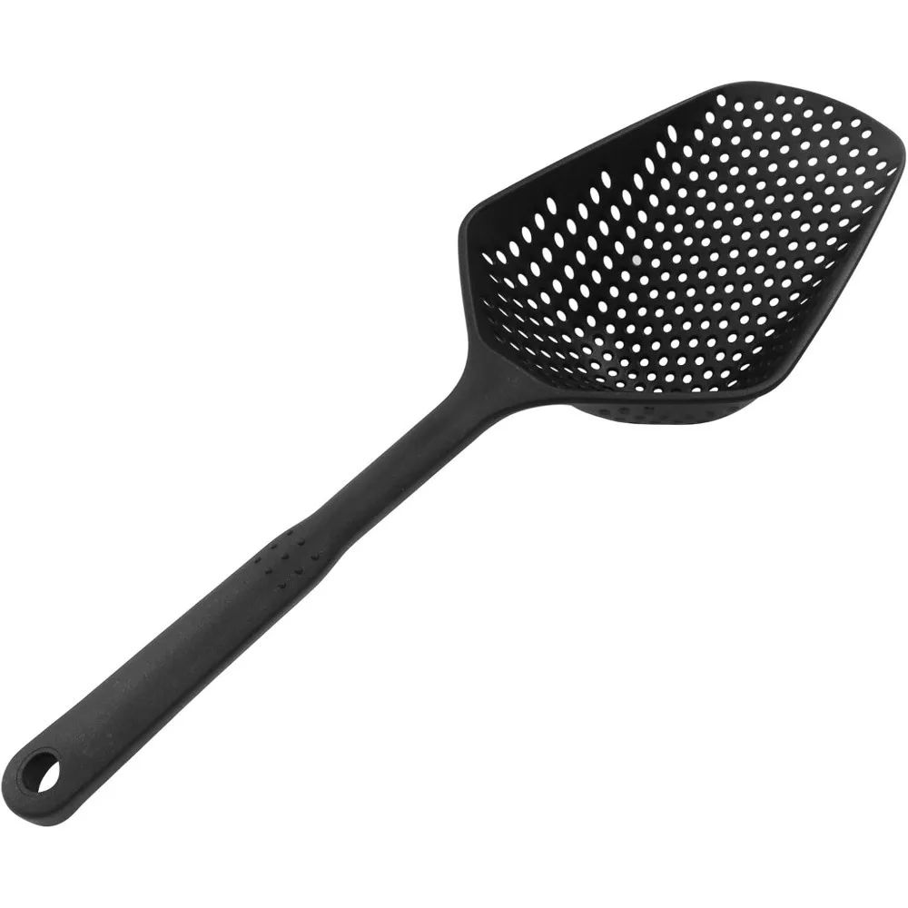 Long Handle Skimmer Spoon – Wire Strainer for Frying, Pasta, and Everyday Cooking