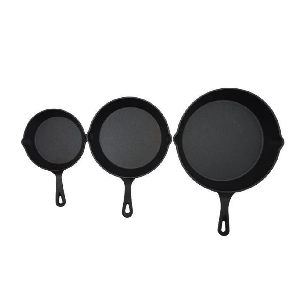 6 Inch Cast Iron Skillet  Nonstick Frying Pan With Drip Spouts For Indoor Outdoor And Camping Cooki 5