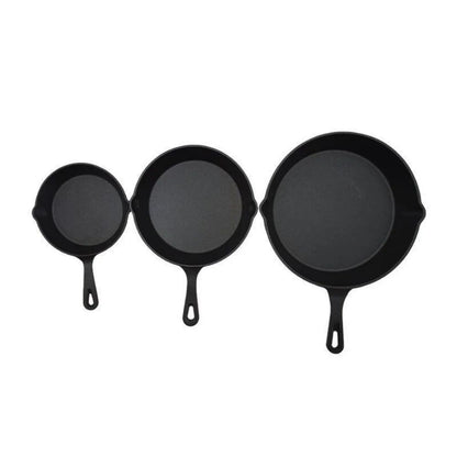 6 Inch Cast Iron Skillet  Nonstick Frying Pan With Drip Spouts For Indoor Outdoor And Camping Cooki 5