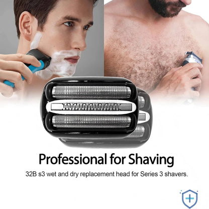 Replacement Foil Head Blade for Braun Series 3 Shavers Compatible with 300S 301S 310S