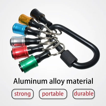Quick Change Hex Shank Screwdriver Bit Holder Set Push To Unlock Aluminum Alloy 12 Piece Extension  3