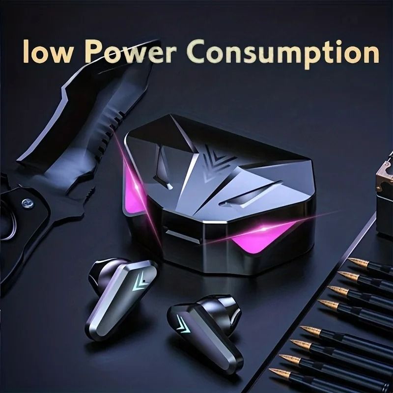 Wireless Bluetooth Gaming Earbuds with LED Display and Noise Cancelling Mic X15