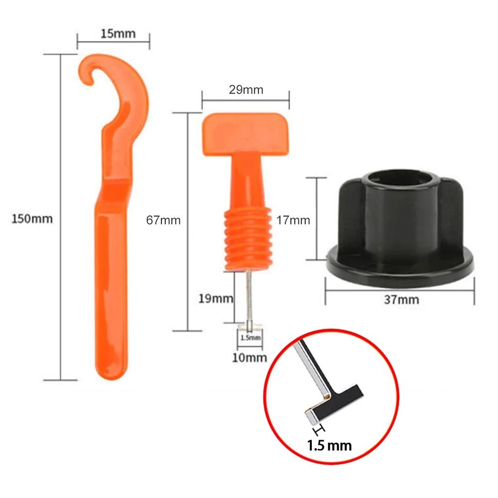 Tile Leveling Clips And Spacers Set 51 Piece For Floor And Wall Installation 2