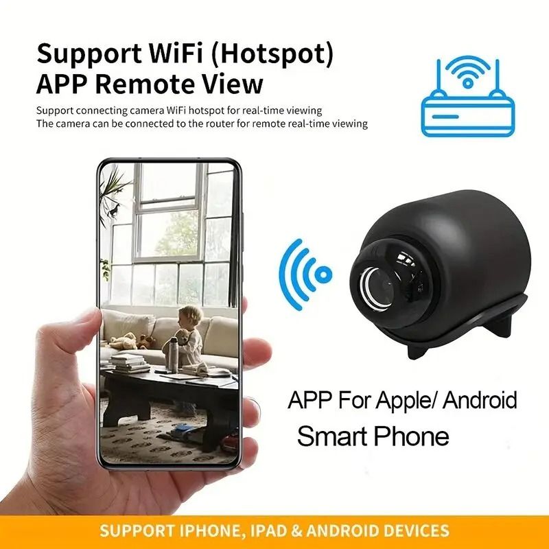 X5 Mini 1080P Wireless Night Vision Surveillance Camera With Motion Detection 1