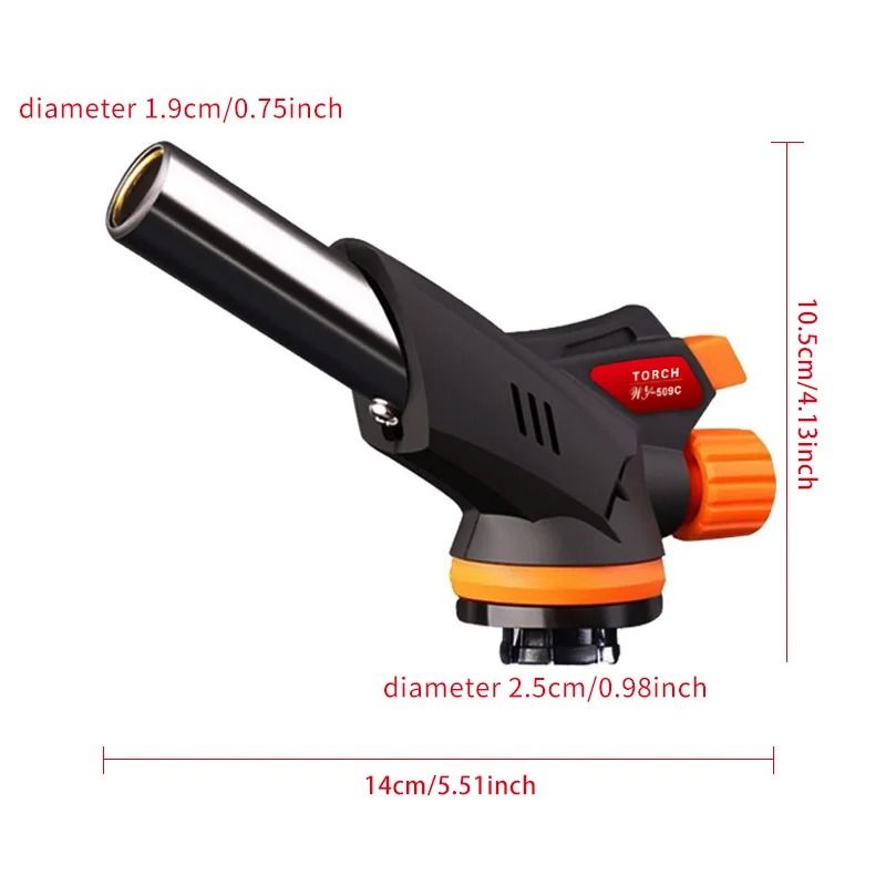 Portable Outdoor Torch Fire Gun Butane Spray Nozzle For Camping And Kitchen Use 5
