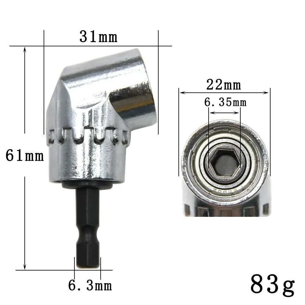 Right Angle Screwdriver Adapter With Flexible Shaft 105 Degree Drill Joint And 300 Mm Extension 1