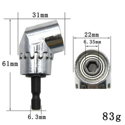 Right Angle Screwdriver Adapter With Flexible Shaft 105 Degree Drill Joint And 300 Mm Extension 1