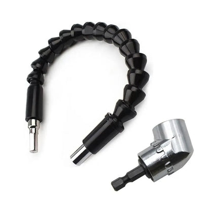 Right Angle Screwdriver Adapter With Flexible Shaft 105 Degree Drill Joint And 300 Mm Extension 6