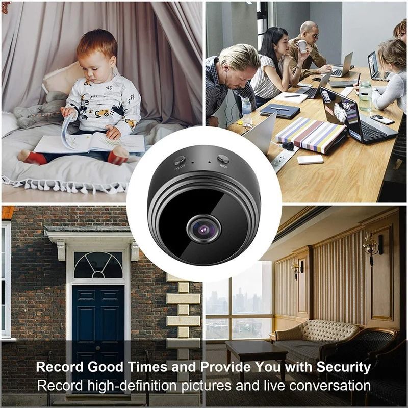 Mini WiFi Smart Security Camera 1080P Night Vision For Home Surveillance 1