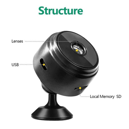 Mini WiFi Smart Security Camera 1080P Night Vision For Home Surveillance 5