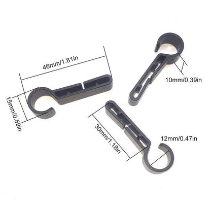 Hard Hat Headlamp Clips Ten Piece Set Non Slip Light Holders For Safety Helmets And Outdoor Work 5