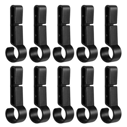 Hard Hat Headlamp Clips Ten Piece Set Non Slip Light Holders For Safety Helmets And Outdoor Work 6