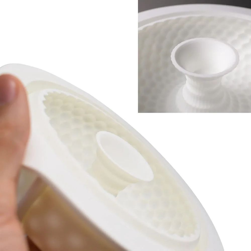 Round Silicone Lotus Mold For French Desserts Baking 2