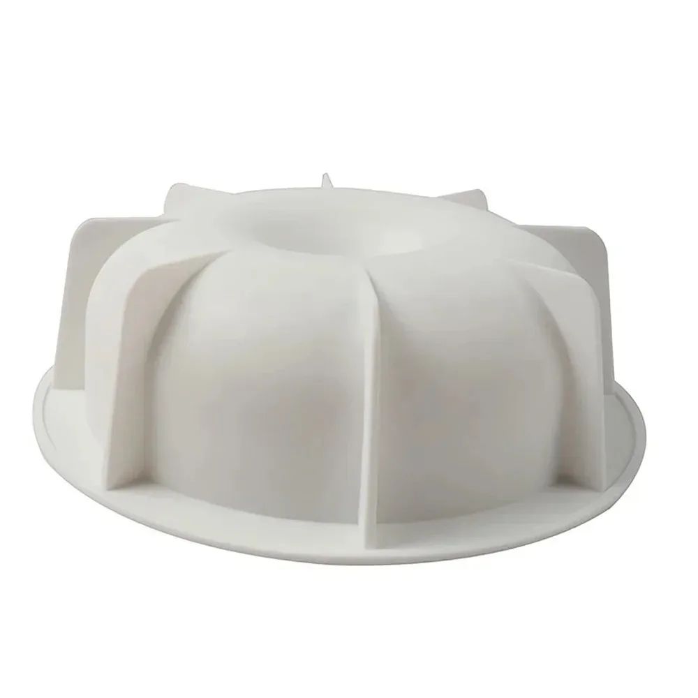Round Silicone Lotus Mold For French Desserts Baking 6