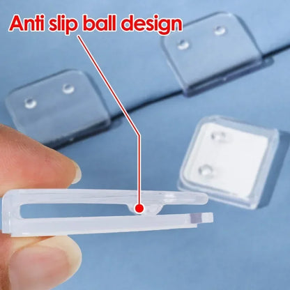 Shower Curtain Clips NonPunching Windproof Curtain Hook Trace Less Shading Cloth Edge Fixed Sticker 2