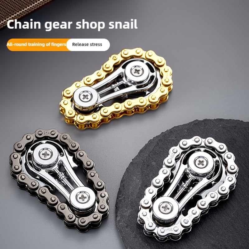 Fingertip Gyro Fidget Spinner Sprockets Flywheel EDC Spinner For Stress Relief Metal Bike Chains Fo 1