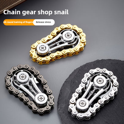 Fingertip Gyro Fidget Spinner Sprockets Flywheel EDC Spinner For Stress Relief Metal Bike Chains Fo 1