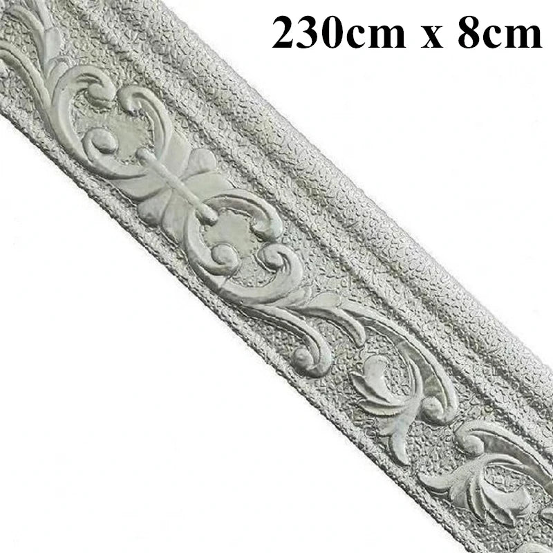 Foam Wall Edge Strip Stickers Waterproof Baseboard Wallpaper Border Self Adhesive Bedroom Wall Stic 6