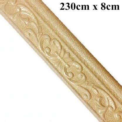 Foam Wall Edge Strip Stickers Waterproof Baseboard Wallpaper Border Self Adhesive Bedroom Wall Stic 9