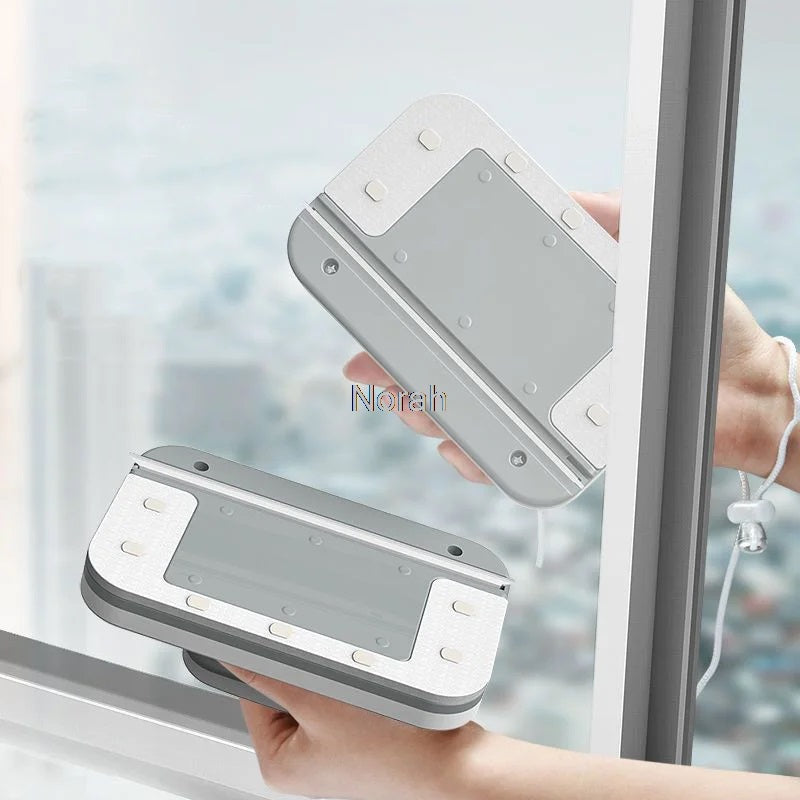Household Magnetic Window Wiper Brush for Easy Cleaning Tool