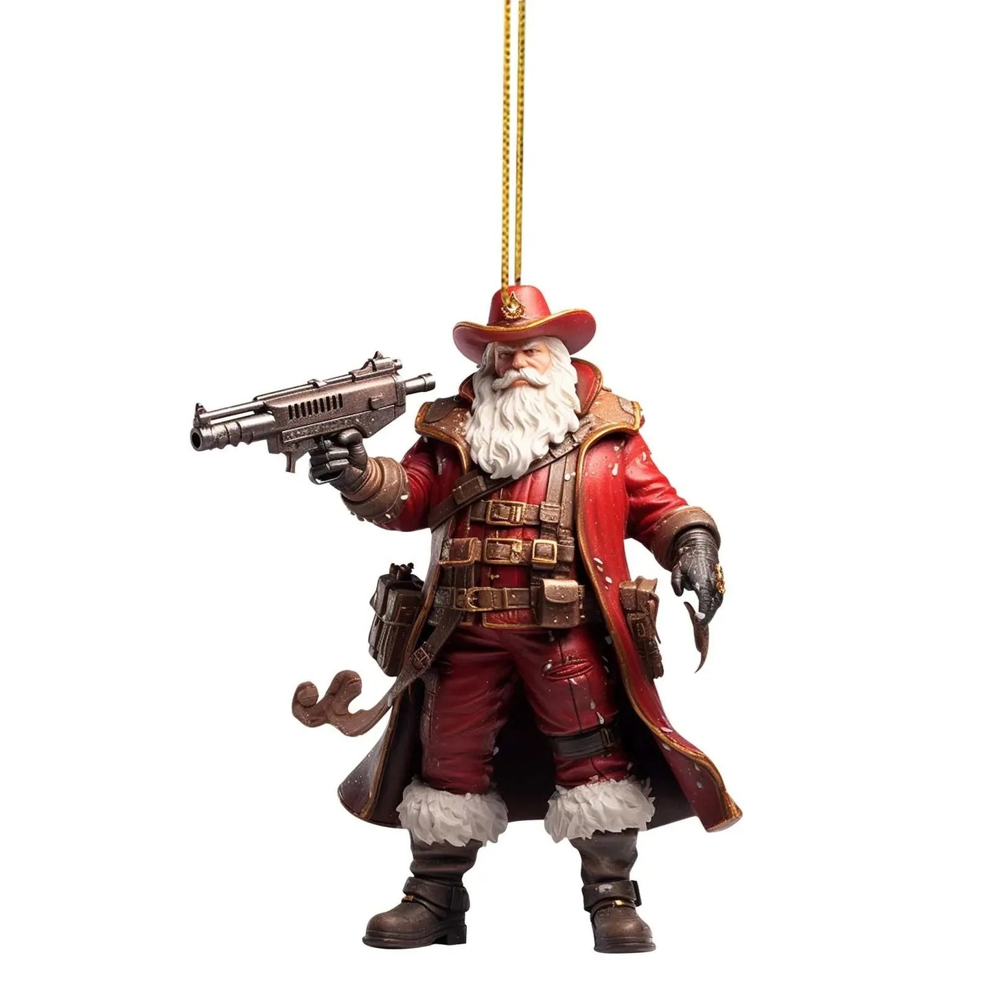 Acrylic Santa Pendant Christmas Ornament For Home Office Decor 3