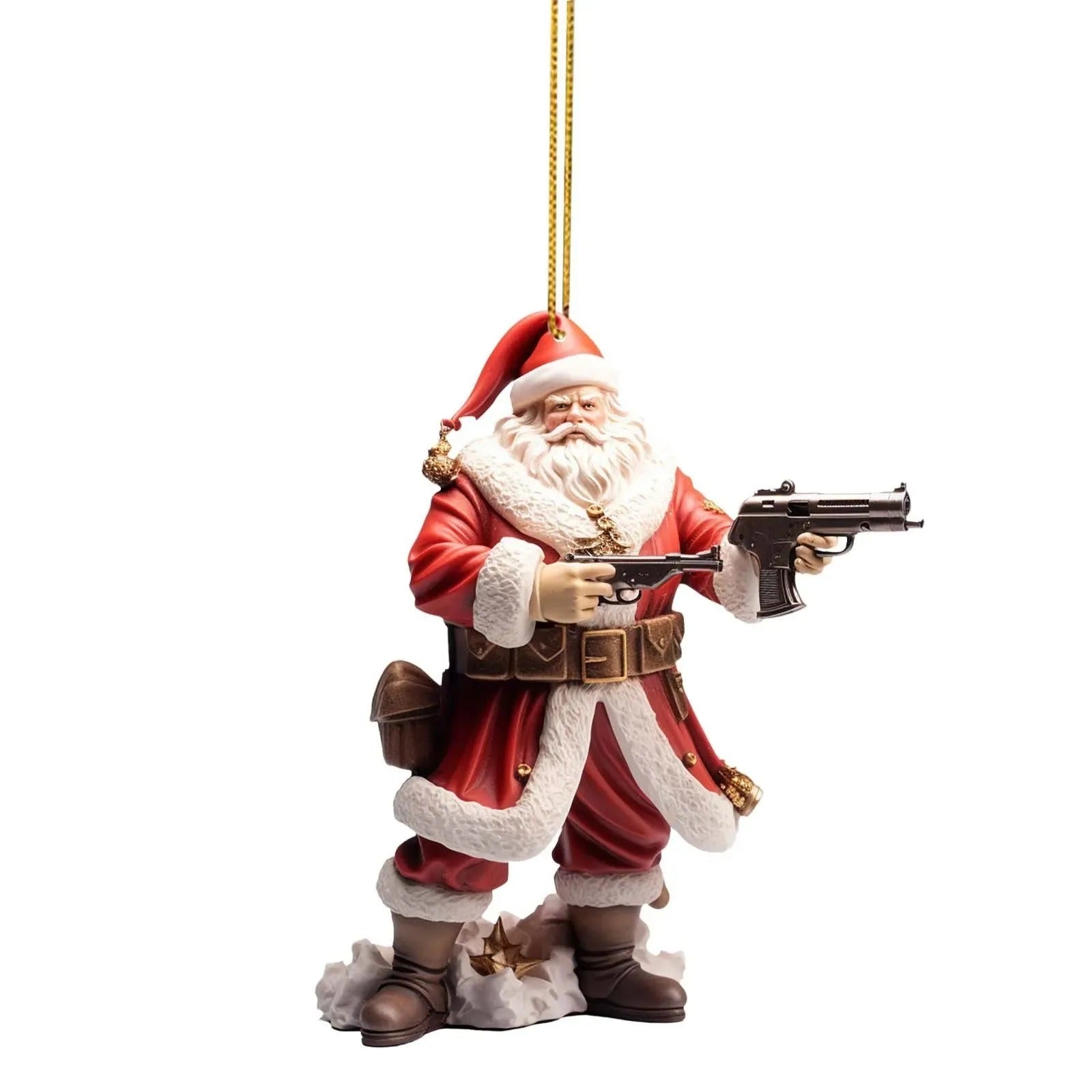 Acrylic Santa Pendant Christmas Ornament For Home Office Decor 1
