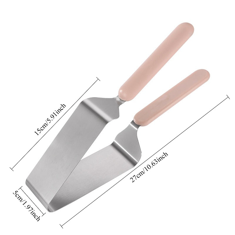 Cake Knife, Stainless Steel Cake Slicer, Cake Clip, Pastry Dessert Slicer, Kitchen Baking Tool for Weddings and Birthday