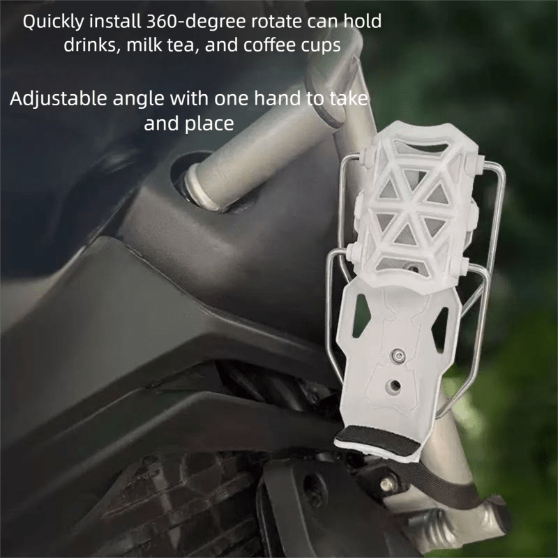 Universal Bike Cup Cage with Adjustable Handlebar for Motorcycles and MTB Road Cycling