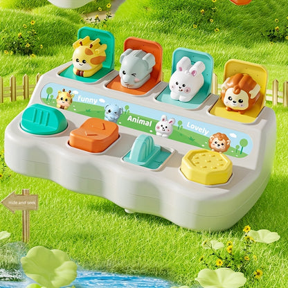 Montessori Learning Boxes, Pop up Animal Toys, Boost Logic and Motor Skills, Great for Birthdays