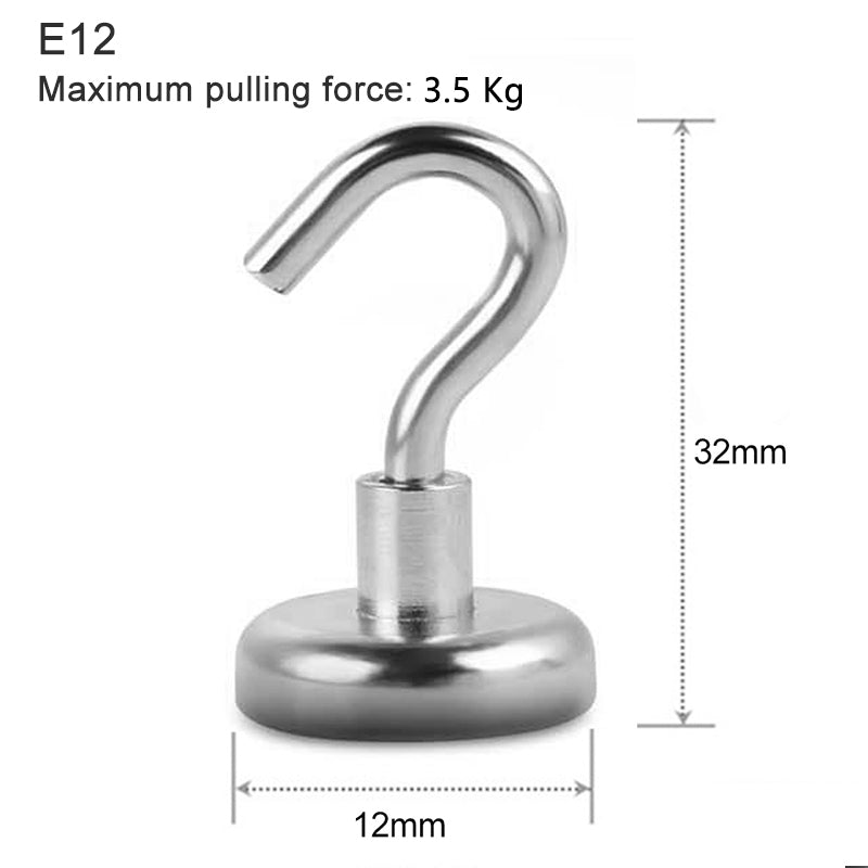 Powerful Magnetic Hook Strong Neodymium Magnets For Fridge Practical LoadBearing Hook Kitchen Bar U 7