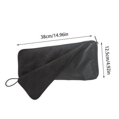 Chenille Outdoor Umbrella Storage Bag, Quick-Drying Super Absorbent Cover with Zipper for Umbrellas