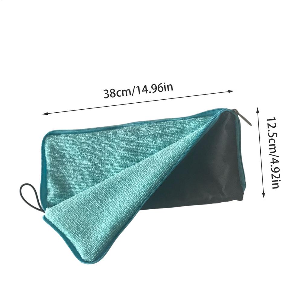 Chenille Outdoor Umbrella Storage Bag, Quick-Drying Super Absorbent Cover with Zipper for Umbrellas