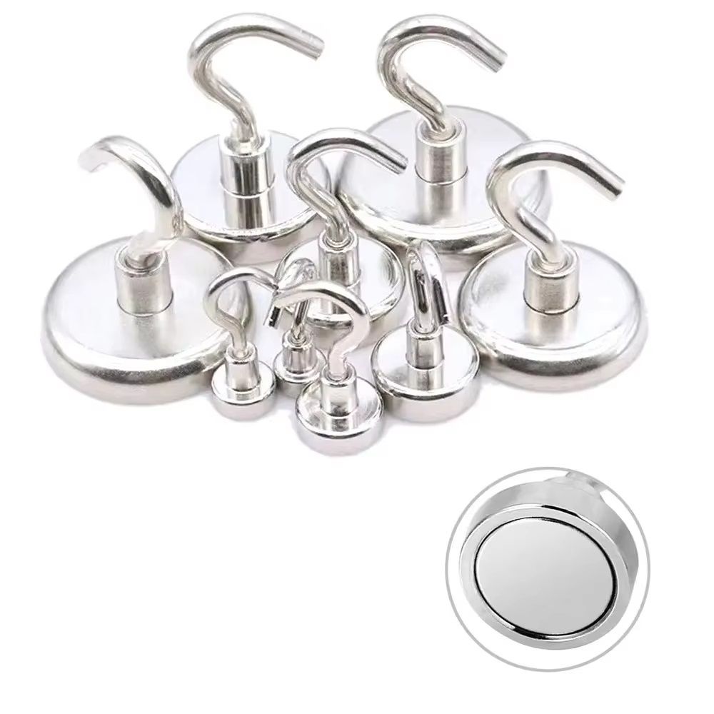 Powerful Magnetic Hook, Strong Neodymium Magnets for Fridge, Practical Load-Bearing Hook, Kitchen Bar Use