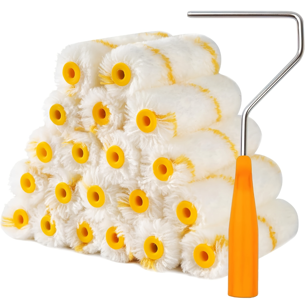 Latex Paint Roller Brush for Home, Dense Bristles, Ideal for Walls, Cabinets, Doors, Fences, and Ceilings
