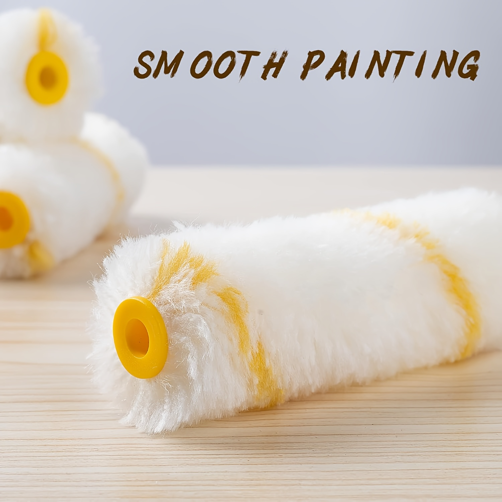 Latex Paint Roller Brush For Home Dense Bristles Ideal For Walls Cabinets Doors Fences And Ceilings 2