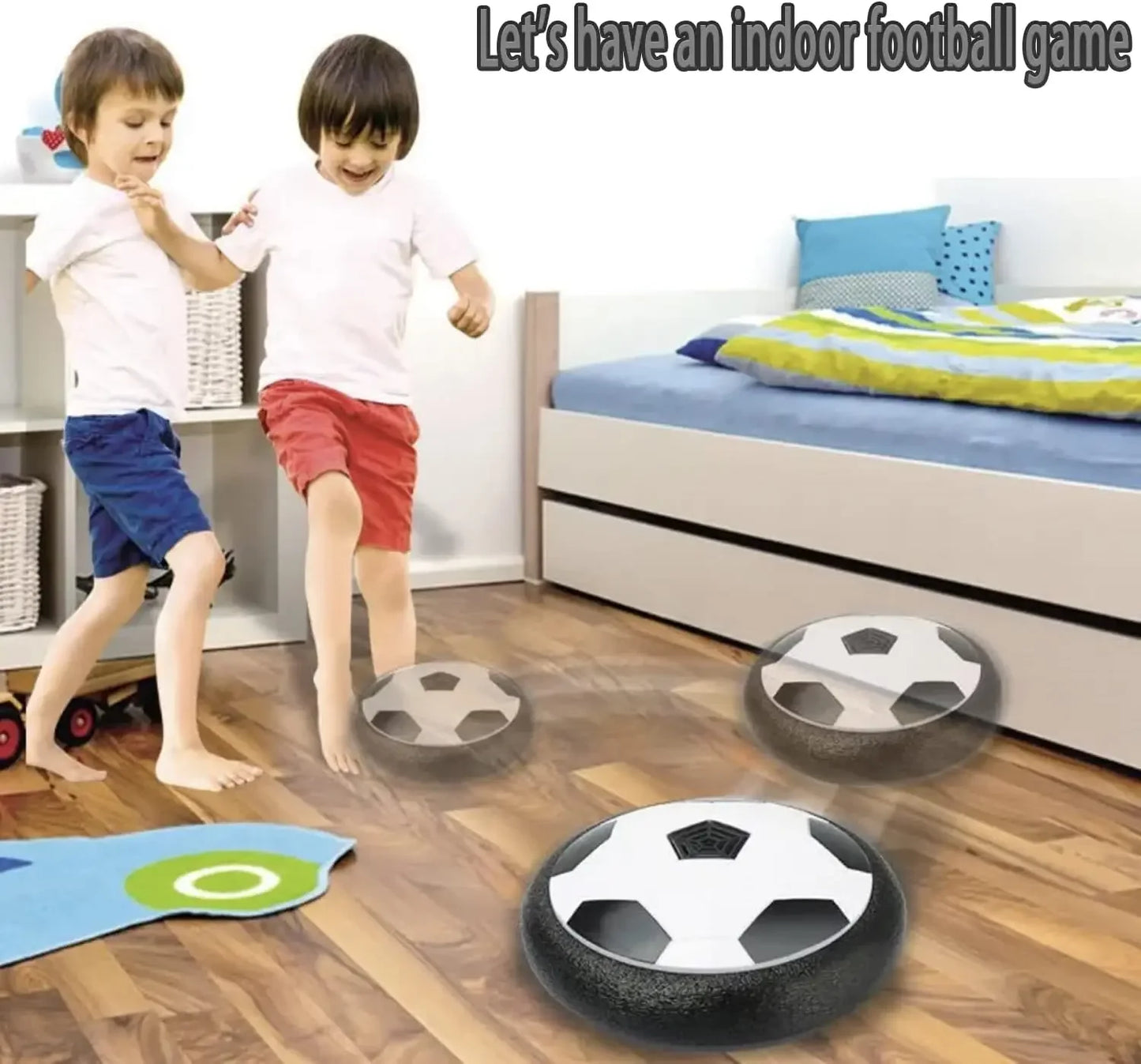 Electric Hover Soccer Ball Floating Football With LED Lights Music Soccer Toy For Children Indoor A 2