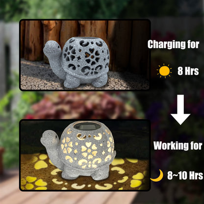 Solar Outdoor Statue with Light, Unique Female Garden Statue, Birthday Gift for Mom