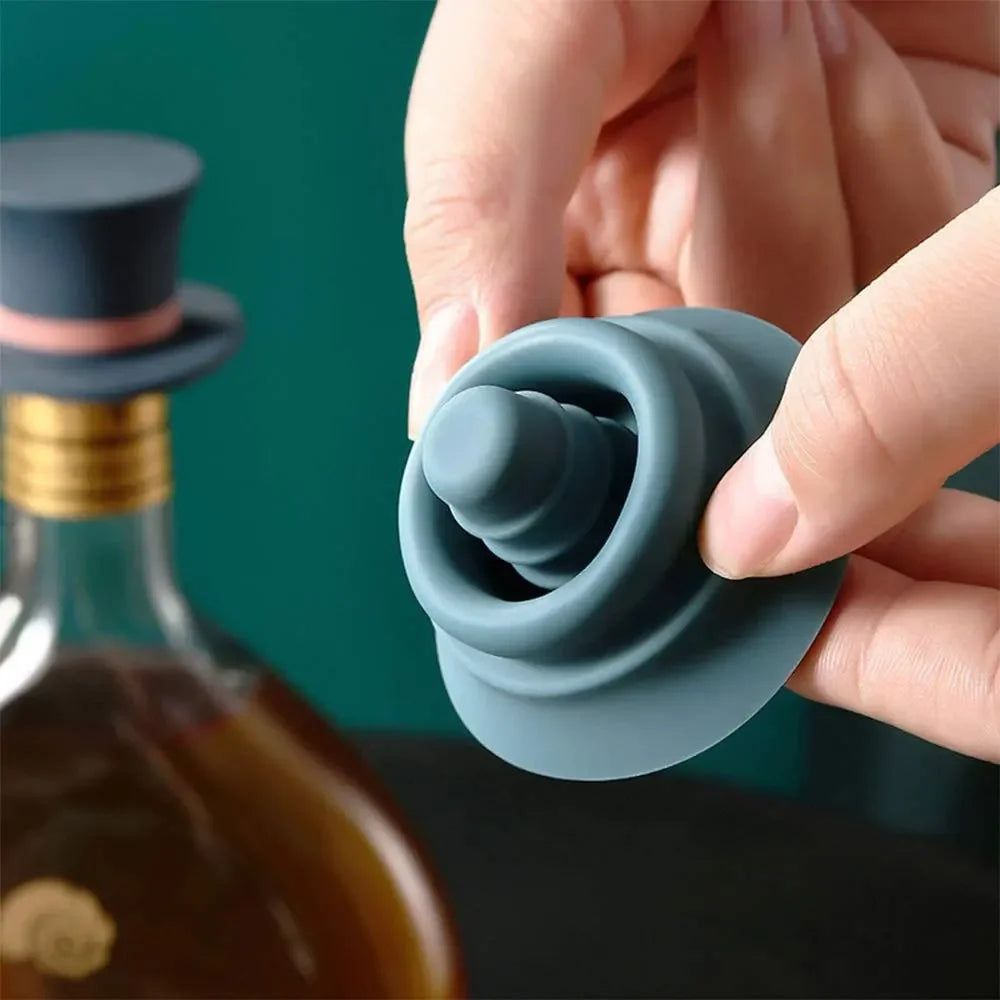 Silicone Leakproof Wine Stopper Reusable Champagne Bottle Cap Bartender Accessories Bar Cocktail Ba 1