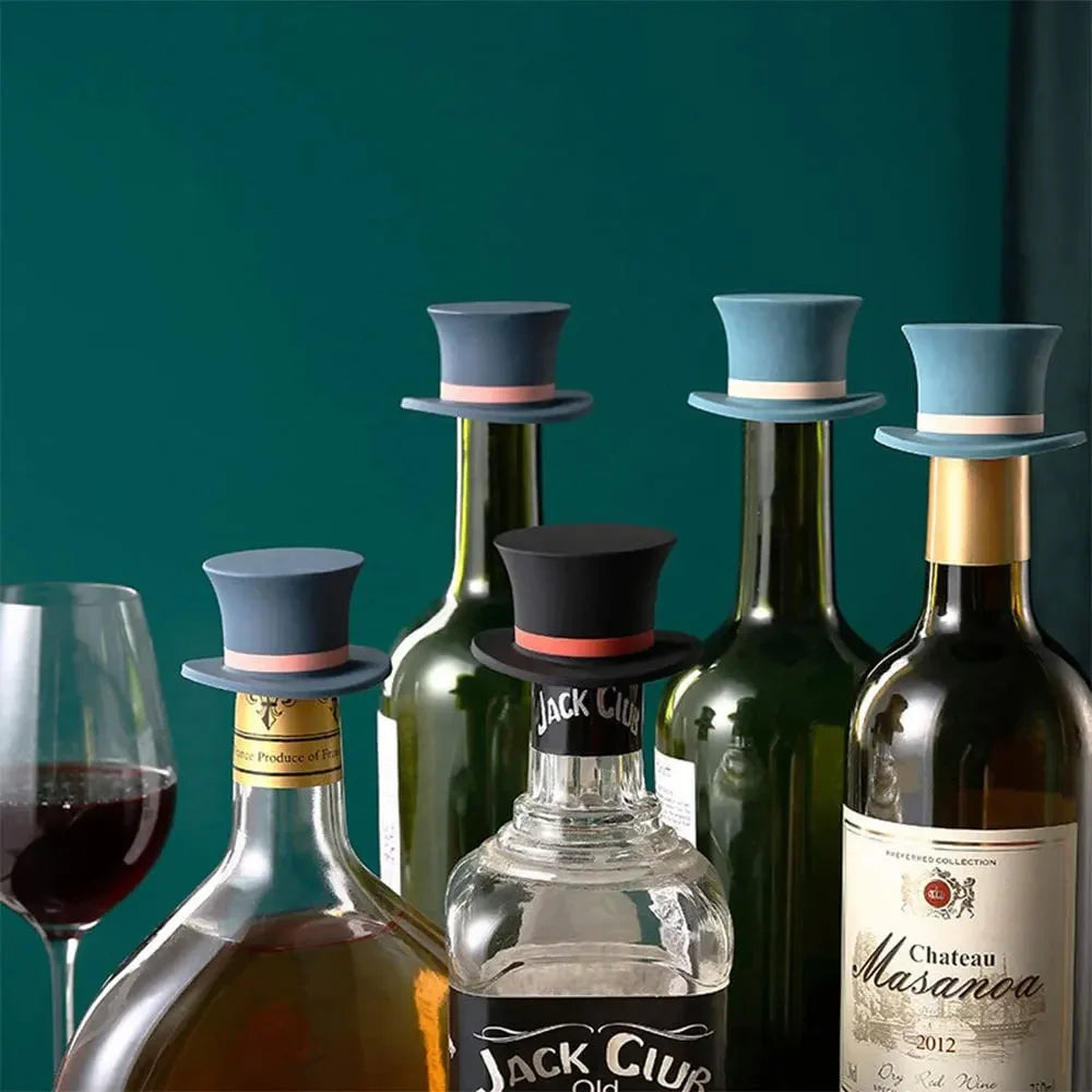 Silicone Leakproof Wine Stopper Reusable Champagne Bottle Cap Bartender Accessories Bar Cocktail Ba 2