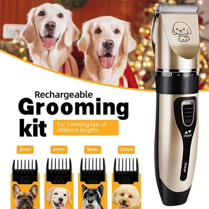 Electric Pet Hair Trimmer Kit, Precision Clippers for Professional Grooming, Perfect for Dogs and Cats at Home